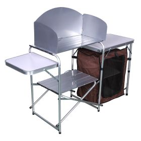 Double-decker Mobile Barbecue Table