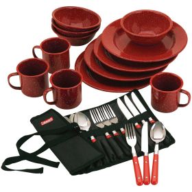 Coleman 24Pc Speckled Enamelware Cook Set