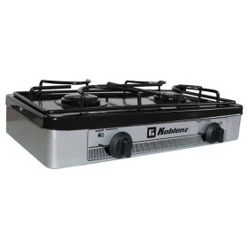 Koblenz Two Burner Outdoor Stove - Silver
