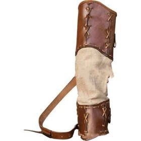 Hand Woven PU Skin Spliced Warrior Quiver