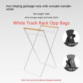 Outdoor Garbage Storage Hanger (Option: White Trash Rack Opp Bags)