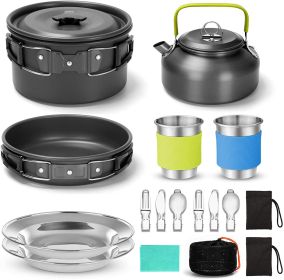 Outdoor Teapot Combination Set (Color: Black)