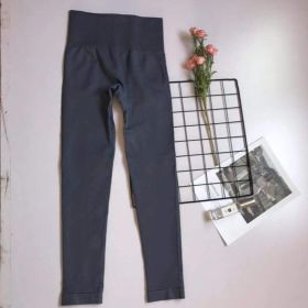 Women's High Waist Fitness Pants Suit (Option: Dark gray pants-S)