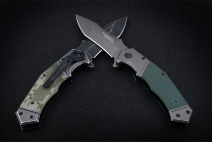Outdoor Mick Folding Knife (Option: 352stone wash)