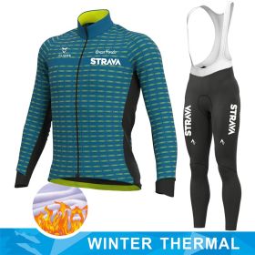 Thermal Rossi Fleece Cycling Suit (Option: F-5XL)