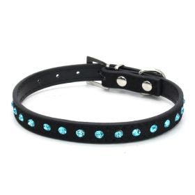 Pet Diamond Rhinestone Buckle Collar (Option: A-XS)