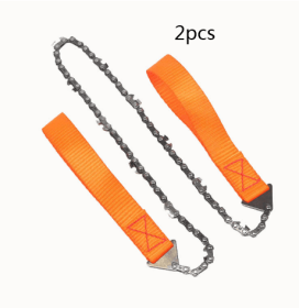 24 inch Portable Hand Chain Saw (Option: 2pcs orange)