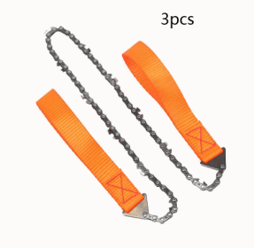 24 inch Portable Hand Chain Saw (Option: 3pcs orange)
