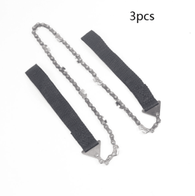 24 inch Portable Hand Chain Saw (Option: 3pcs black)