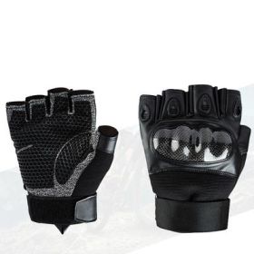 Outdoor Field Tactical Gloves (Option: Carbon fiber half finger-M)