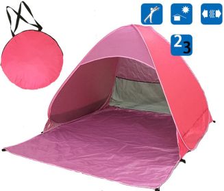 Quick Outdoor Camping Tent (Color: Pink)