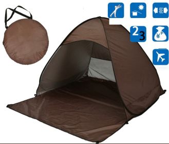 Quick Outdoor Camping Tent (Color: Brown)