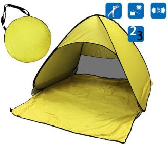 Quick Outdoor Camping Tent (Color: Yellow)