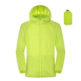 Outdoor Women's Lightweight Waterproof Windbreaker (Option: Green-2XL)