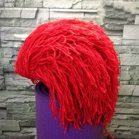 Ski Helmet Decoration Cover (Option: Short model red)