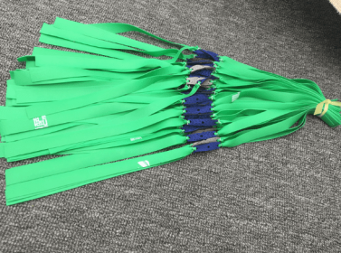 10Pcs Elastic Rubber Band Slingshot (Option: Green-0.6mm-Q10pcs)