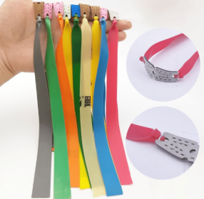 10Pcs Elastic Rubber Band Slingshot (Option: Gray-0.45mm-Q10pcs)