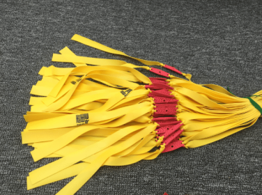 10Pcs Elastic Rubber Band Slingshot (Option: Light yellow-0.55mm-Q10pcs)