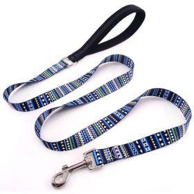 Pet Printed Dog Leash (Option: Bomi Blue)
