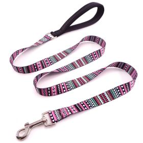 Pet Printed Dog Leash (Option: Bomi Purple)