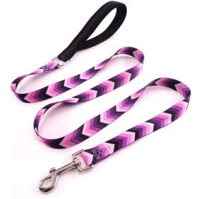 Pet Printed Dog Leash (Option: Purple Arrow)