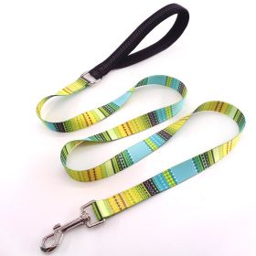 Pet Printed Dog Leash (Option: Bomi Green)