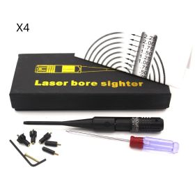 Laser Aiming Set Calibrator Target Device (Option: Black 4PCS)