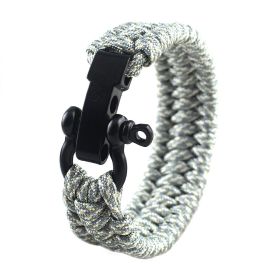 Field Emergency Survival Bracelet (Option: Digital camouflage)