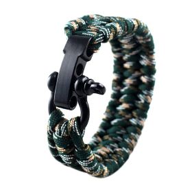 Field Emergency Survival Bracelet (Option: Mountain camouflage)