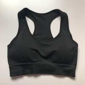 Women's High Waist Fitness Pants Suit (Option: Black bra-S)