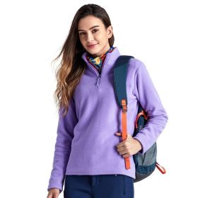 Jacket Liner Pullover Fleece (Option: Lilac-XL)