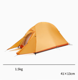 Outdoor Rain Proof Double Tent (Option: Single bee Wax Orange)