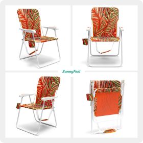 Tall Folding Lawn Chairs (Option: Orange bamboo)