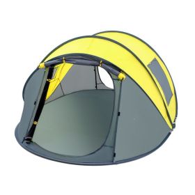 Multi People Single-layer Rain Proof Tent (Option: Single goose yellow)