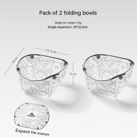 Outdoor Folding Dining Set (Option: Two Pack Folding Bowl)