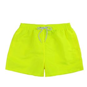 Men's Swim Trunks (Option: Fluorescent yellow-M)