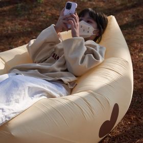 Portable Inflatable Sofa (Option: Champagne joy)