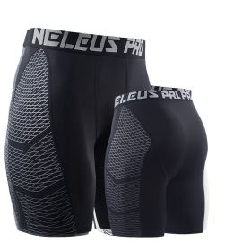 Breathable Men's Sports Shorts (Option: Black-XL)