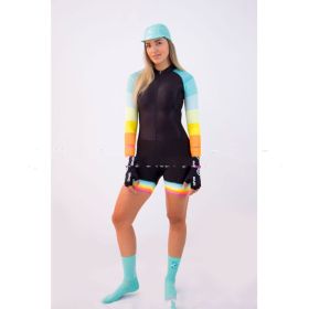 One Piece Women's Cycling Suit (Option: Yellow-2XL)