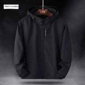 Unisex Waterproof Sports Jacket (Option: Black-4XL-Men)