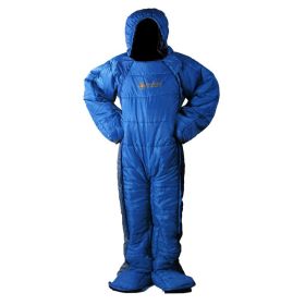 Humanoid Sleeping Bag - Blue/Gray (Option: Blue-L)