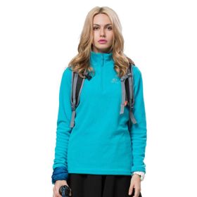Women's New Style Outdoor Fleece Jacket (Option: Lake Blue-XL)