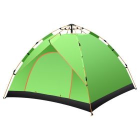 Outdoor Double-Decker Automatic Tent (Option: Grass green-2to3people)