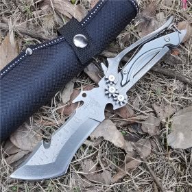 Hunting Straight Knife (Color: Grey)