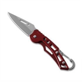 Stainless Steel Self-defense Mini Key Knife (Color: Red)