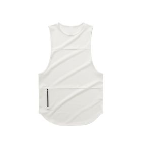 Men's Sports Vest (Option: White light board-M)