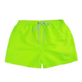 Men's Swim Trunks (Option: Fluorescent green-3XL)