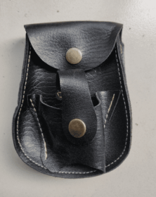 All-In-One Leather Slingshot Belt Bag (Color: Black)