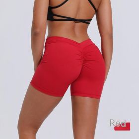 Women's Nylon Shorts (Option: Red-XS)