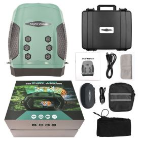 Low Light Full Color Night Vision Binoculars (Option: Green-USB plug)